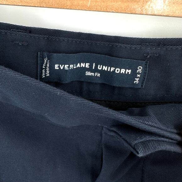Everlane Uniform the Performance Chino Pant in navy Size 34x30 - Picture 3 of 7